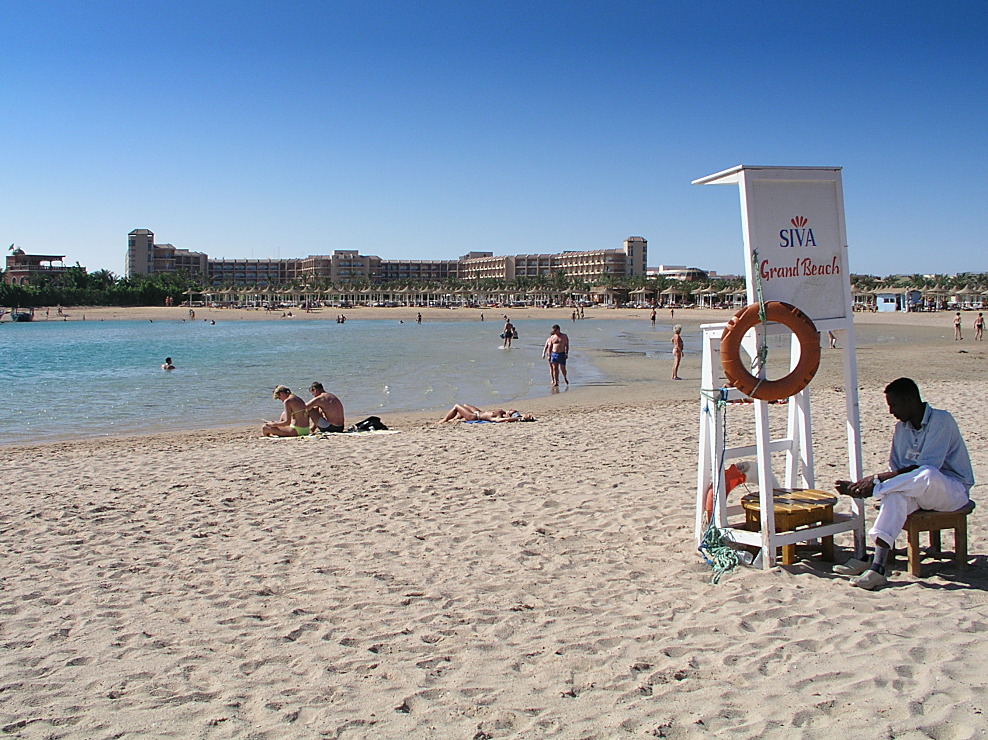 Strand am Siwa in Hurghada
