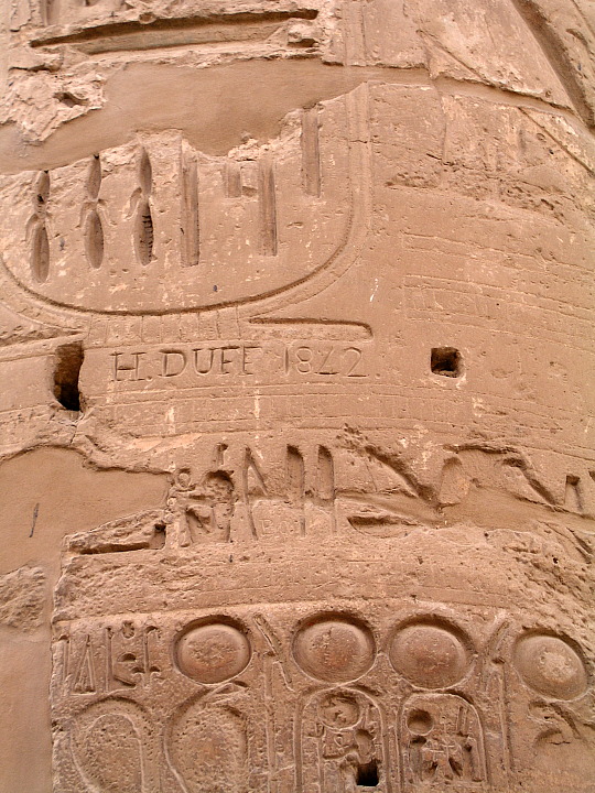Graffiti H. Duff, Karnak
