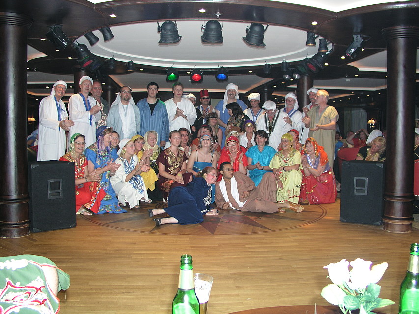 Party während der Kreuzfahrt auf dem Nil