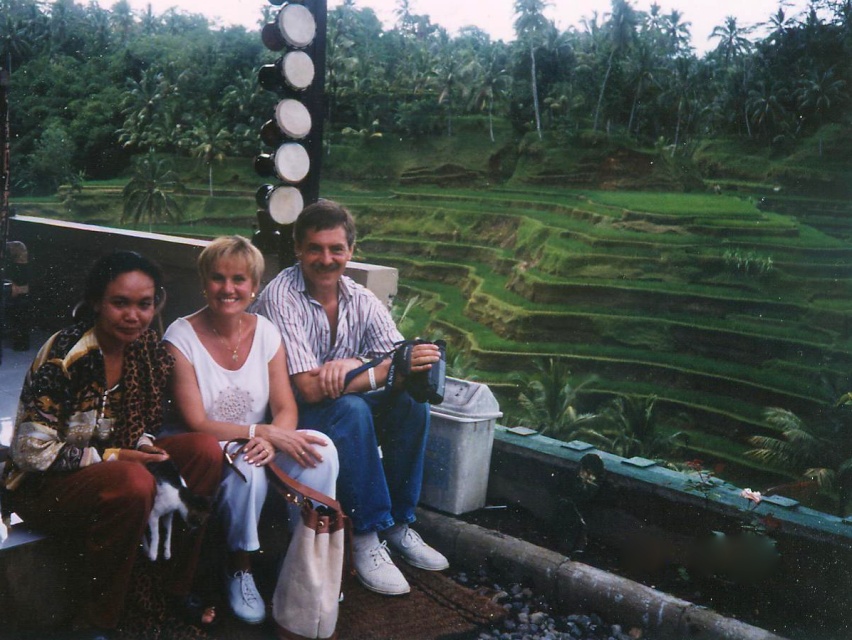 Reisterrasse auf Bali