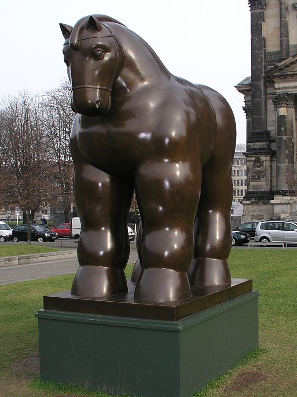 Fernando Botero: Horse, Skulptur von 1999