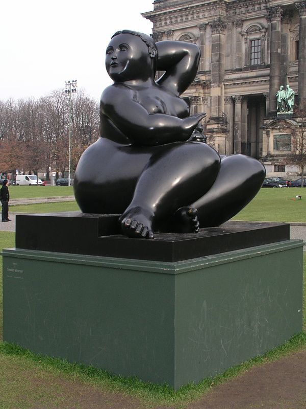 Fernando Botero: Seated Woman, Sculpture 2002
