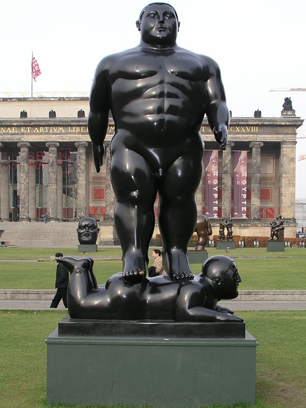 Fernando Botero: Skulptur Man Walking, 1999
