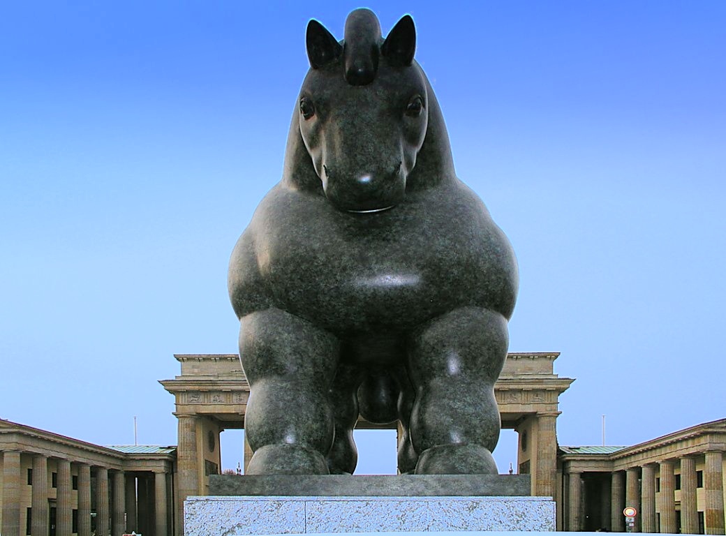 Brandenburger Tor Berlin: Skulptur Horse von Fernando Botero