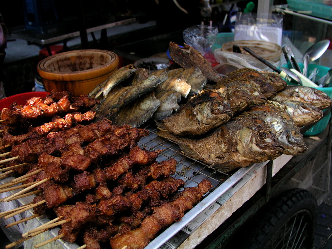 Fischbratküche in Chinatown