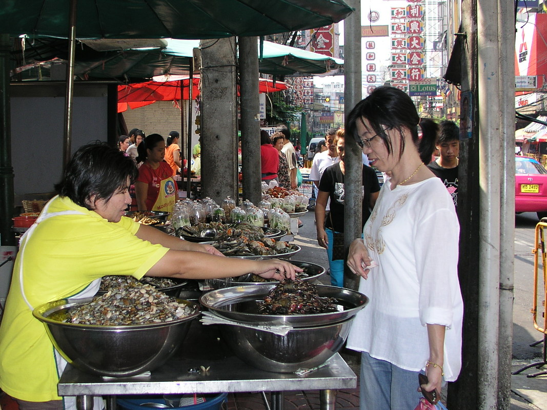 Bangkok, offener Markt in Chinatown