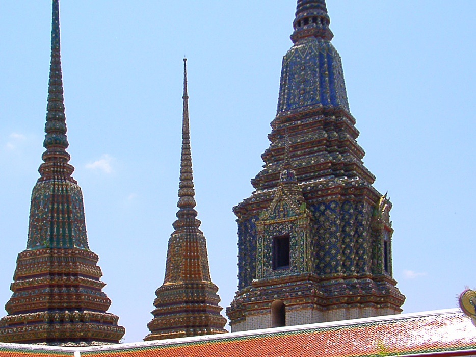 Chedis im Wat Pho, Bangkok