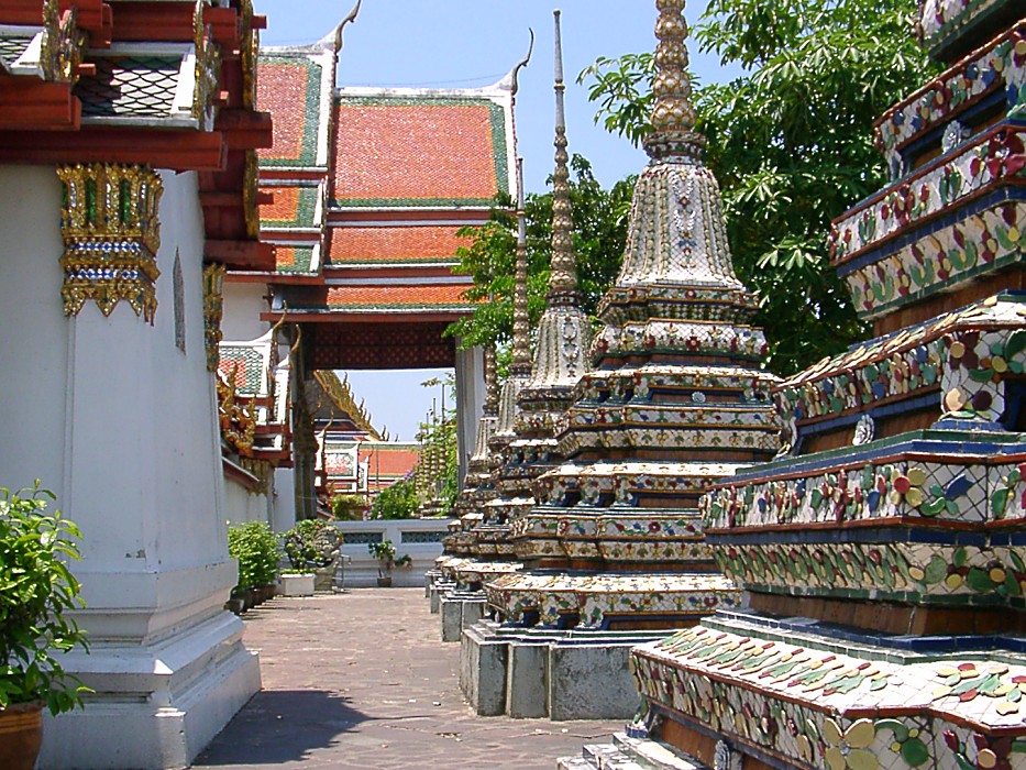 Chedis im Wat Pho, Bangkok