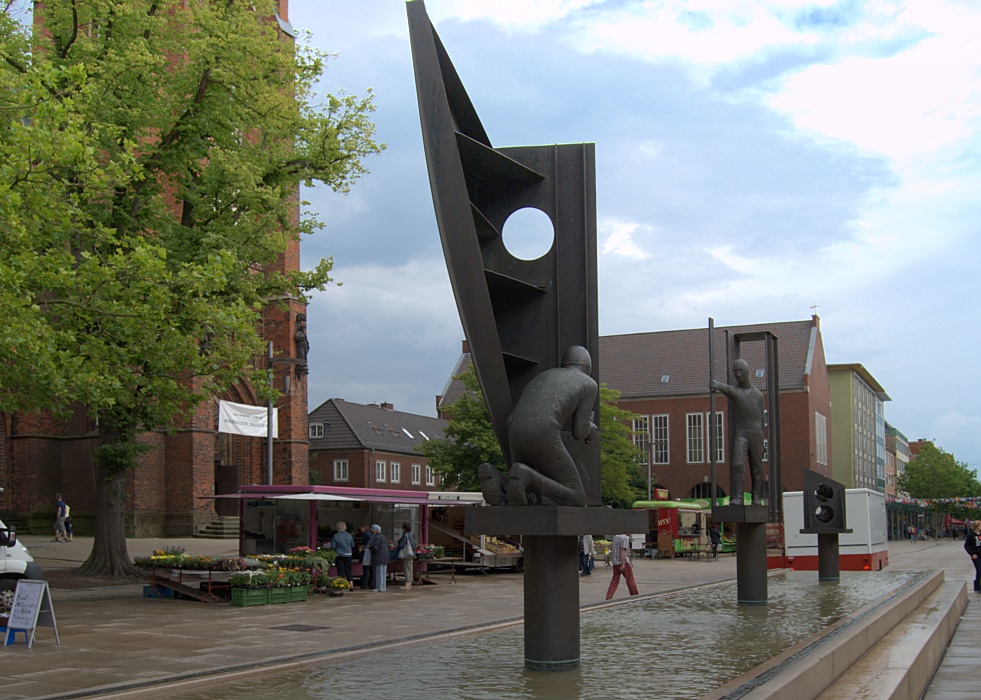 Skulptur Werftbrunnen Bremerhaven