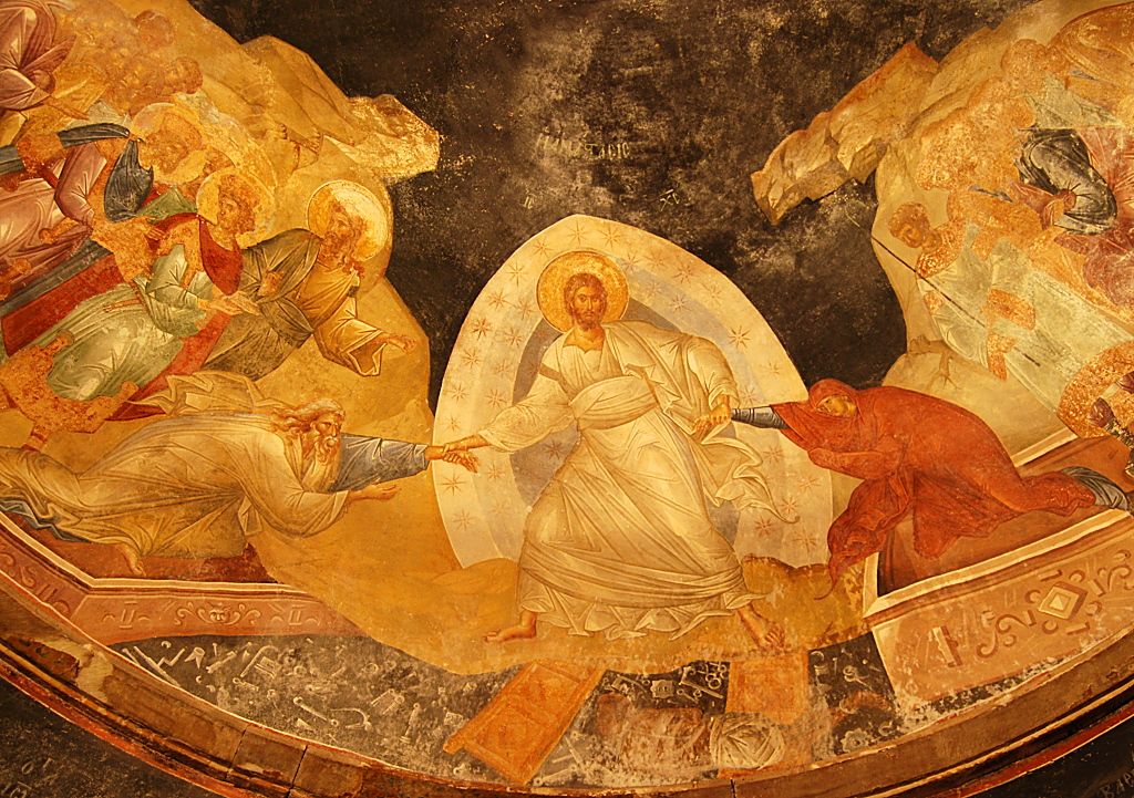 Fresko an der Decke der Chora-Kirche