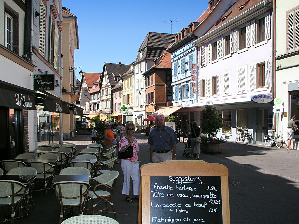 Straßenrestaurant in Colmar