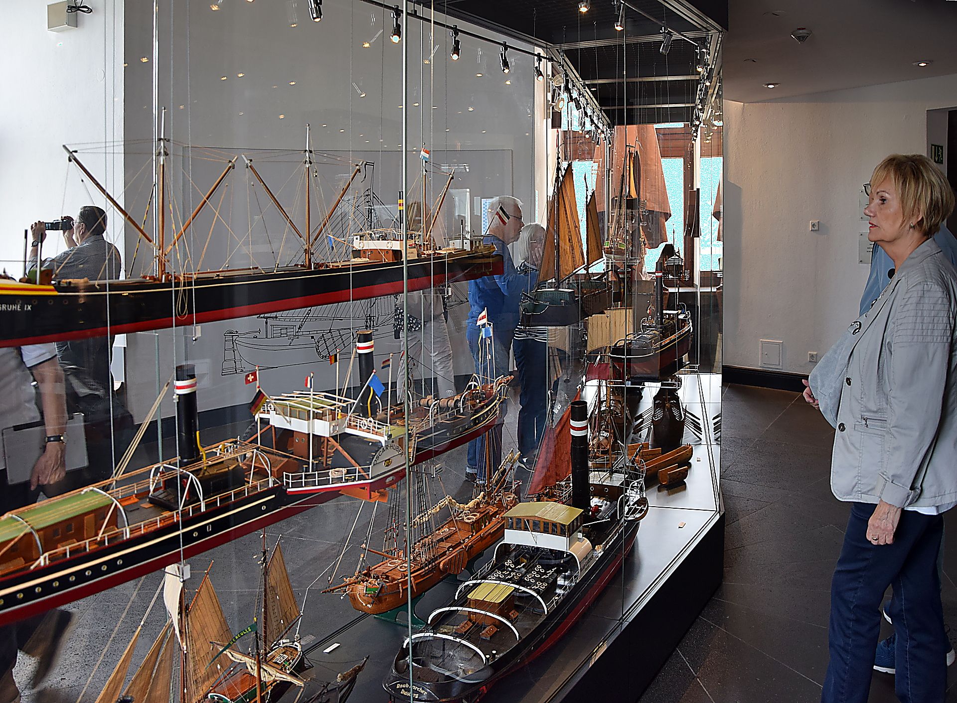 Schiffsmodelle im Museum