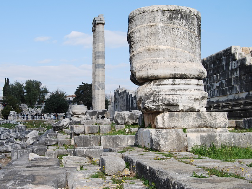 Didyma, Apollon-Tempel, die Nordwand