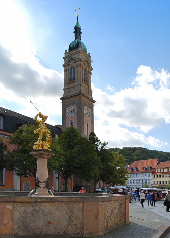 Georgenkirche und Georgsbrunnen zu Eisenach