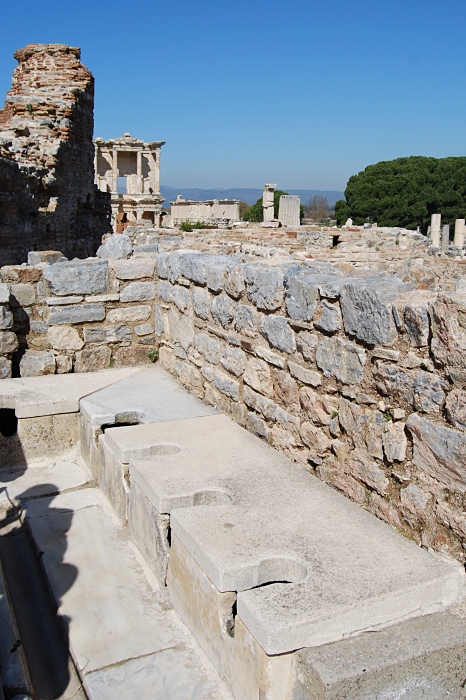 Antike Toilettenanlage in Ephesos