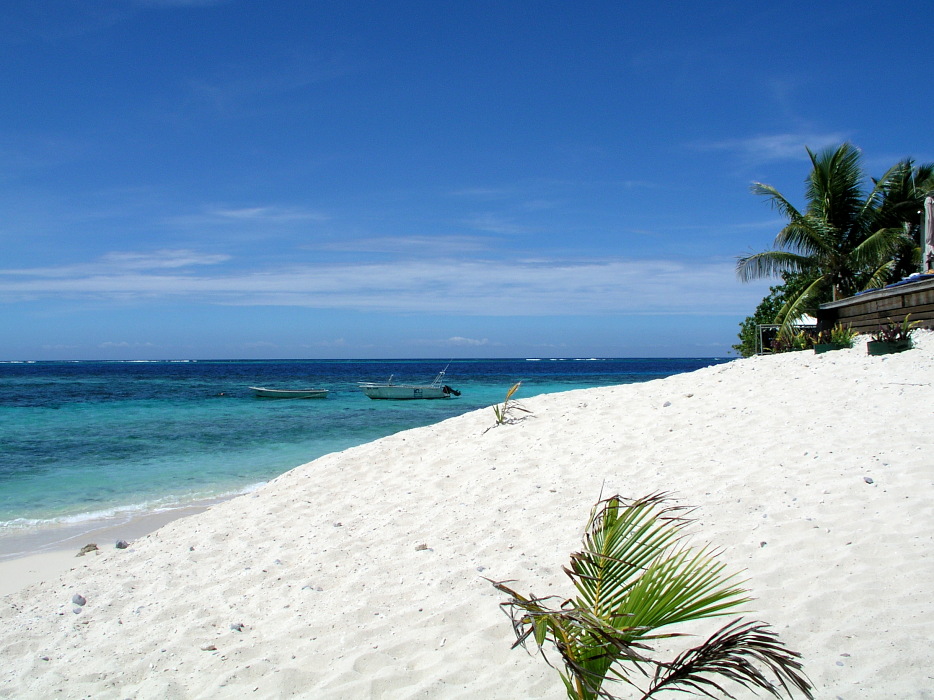 Weißer Sand und blaues Meer auf den Fidschis: Matamanoa, ein Südseetraum