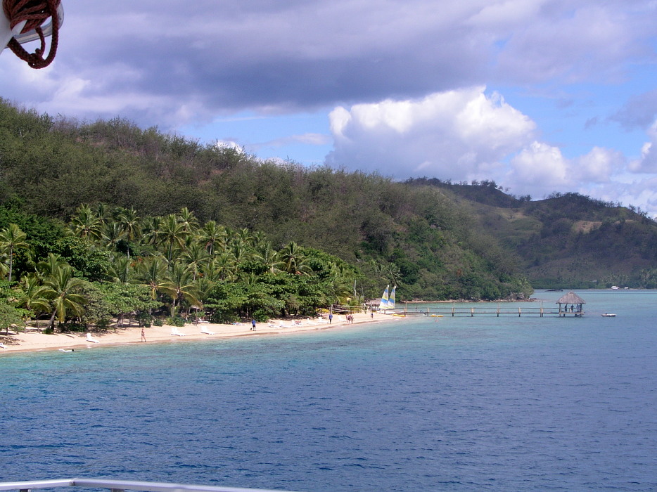 Der Strand von Malolo Island, Fidschi