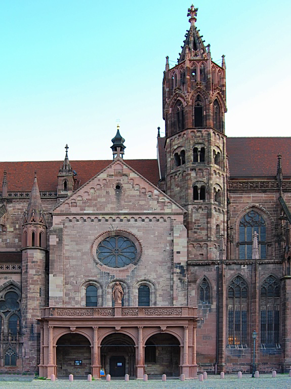 Südfassade des Freiburger Münsters