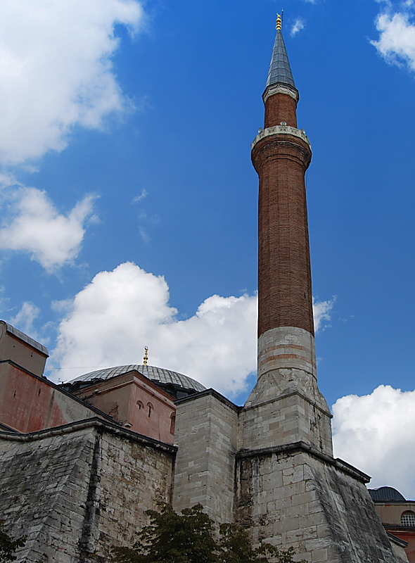Minarette (Minare) der Hagia Sophia