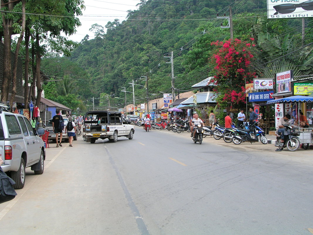 Road near Banpu Resort, Koh Chang Thailand