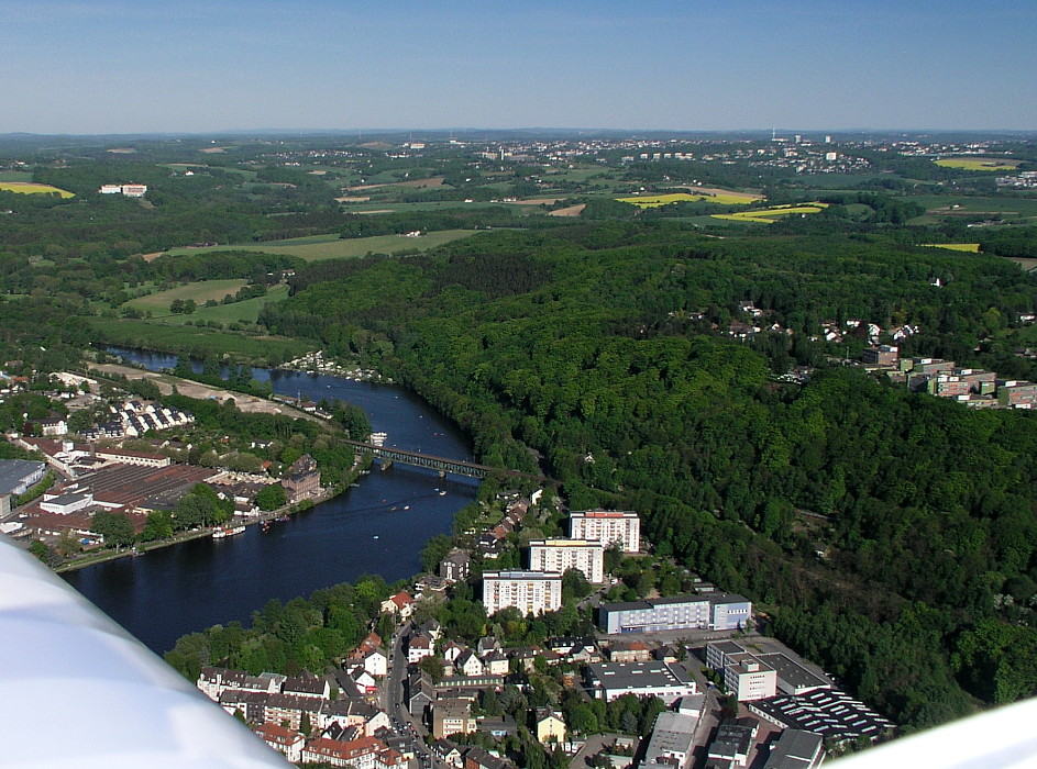 Luftaufnahme von Kettwig und der Ruhr