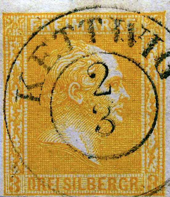 Briefmarke mit Stempel von Kettwig