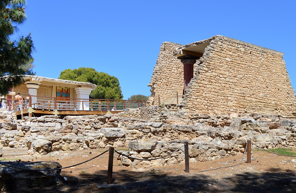 Am Südeingang des Palastes von Knossos