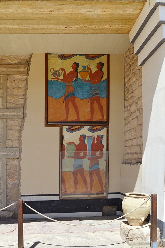 Rekonstruktion der Fresken 'Prozession'