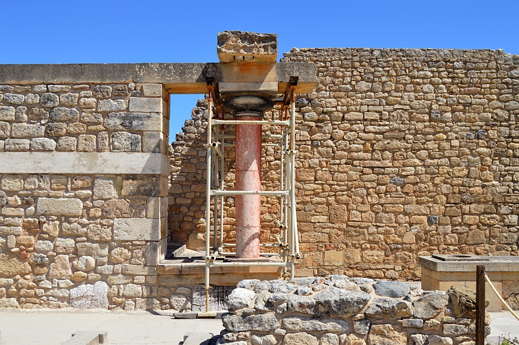 Einsame Säule in Knossos