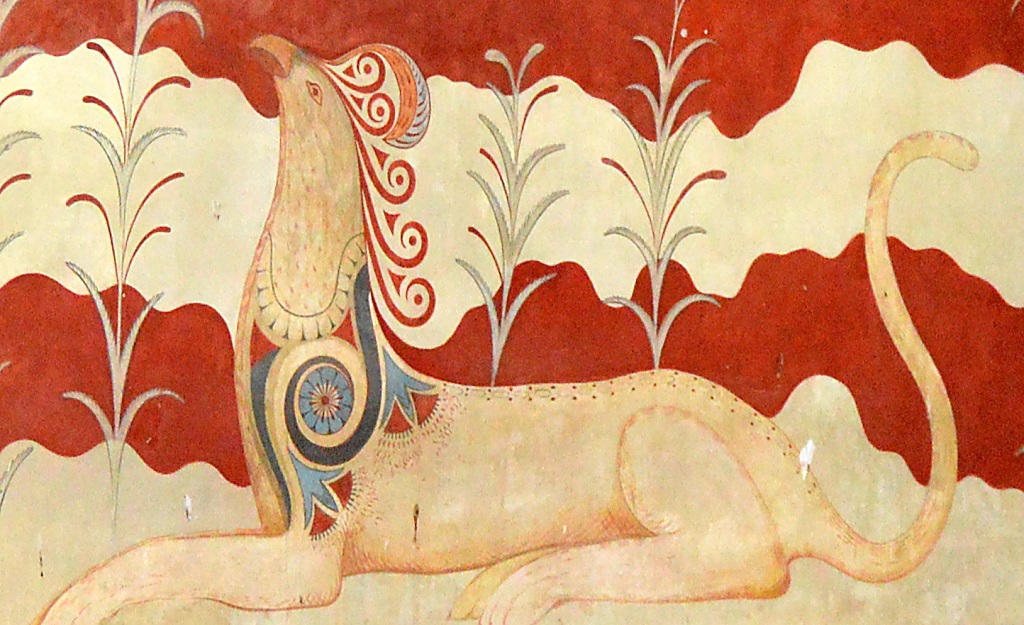 Knossos: Detail eines Freskos