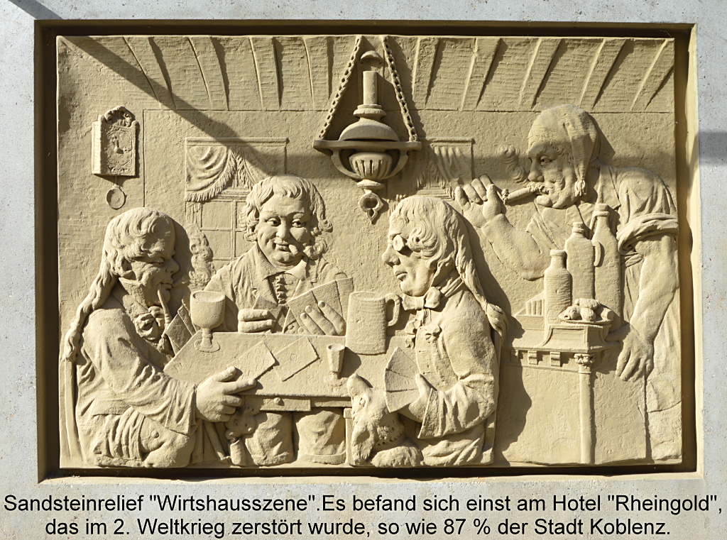 Koblenz: Sandsteinrelief