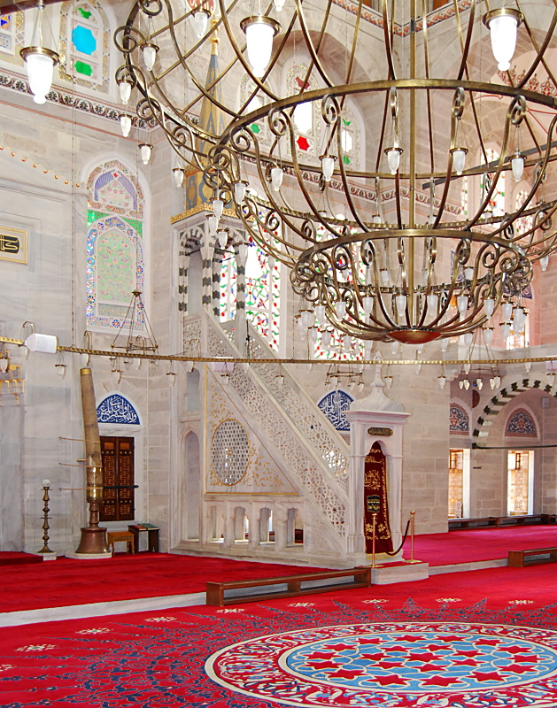 Kanzel, Minbar in der Mihrimah-Sultan-Moschee