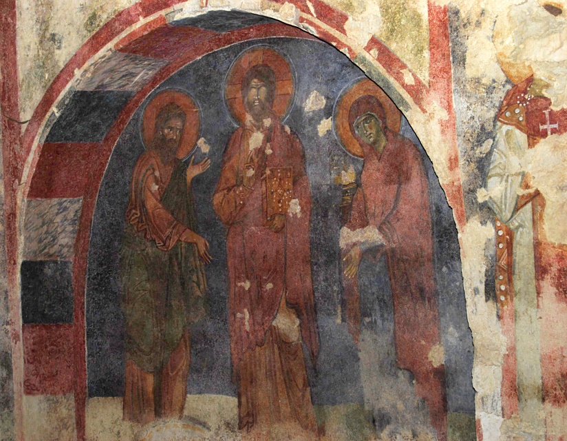 Wandmalerei in der Kirche des Hl Nikolaus