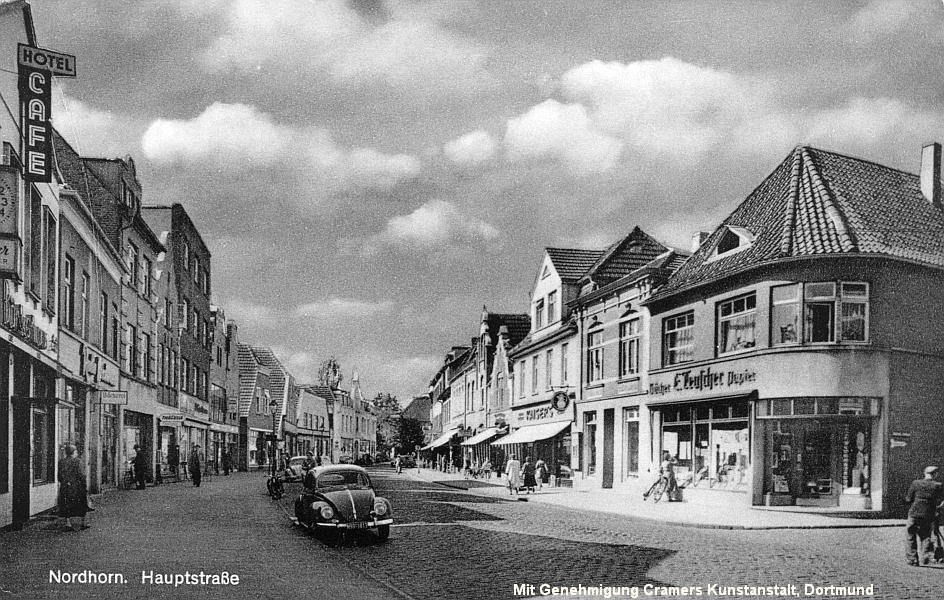 Nordhorn Hauptstraße um 1950