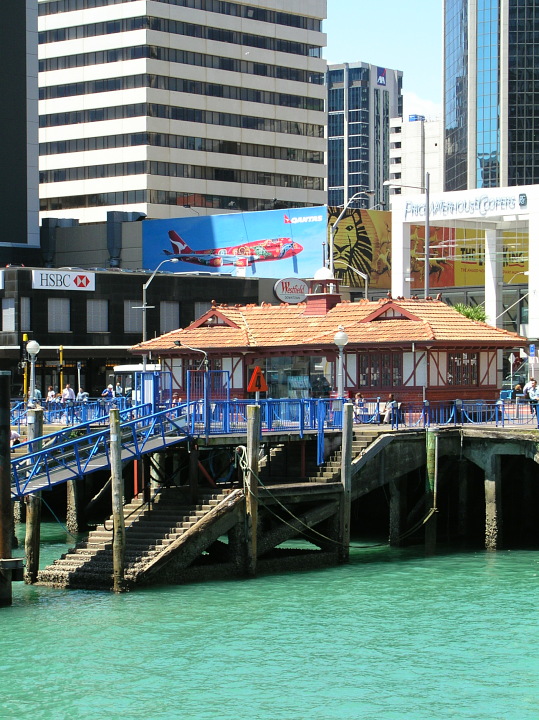 Anlegestelle der Fähren in Auckland