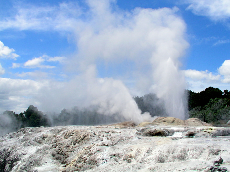 Geothermale Landschaft bei Rotorua