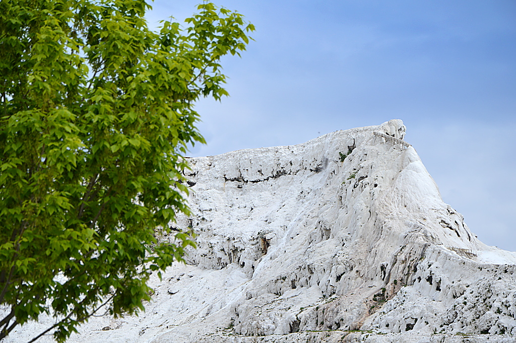 Markanter weißer Fels in Pamukkale