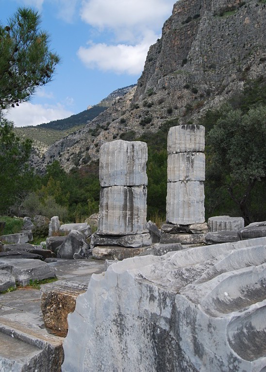 Säulenfragmente von Priene, Türkei