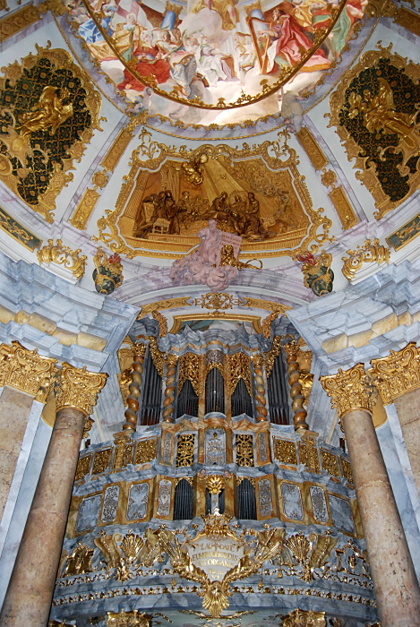 Die Orgel im Kloster Weltenburg