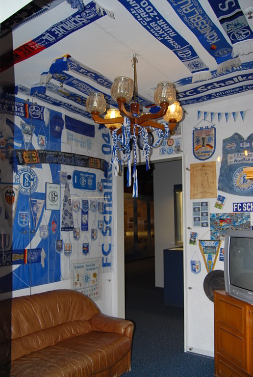 So gestaltet ein Schalke-Fan seine Wohnung, Foto: Heinz Albers
