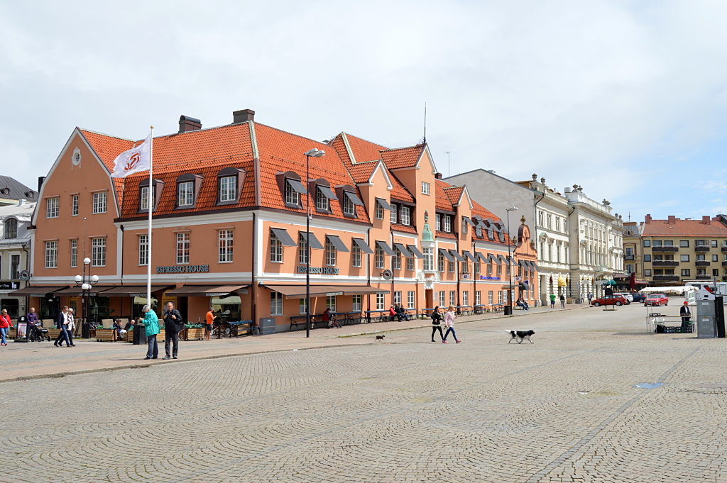 Häuserzeile am Stortorget von Karlskrona