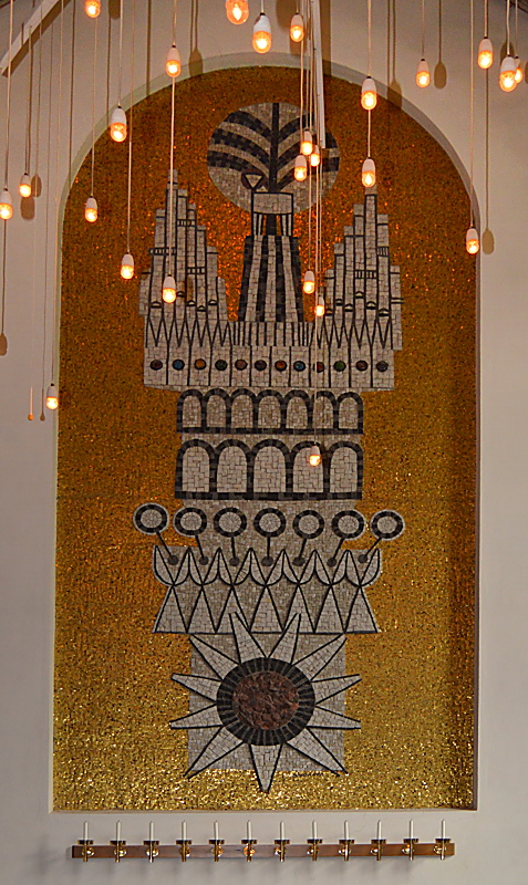 Das goldene Mosaik im Dom zu Växjö