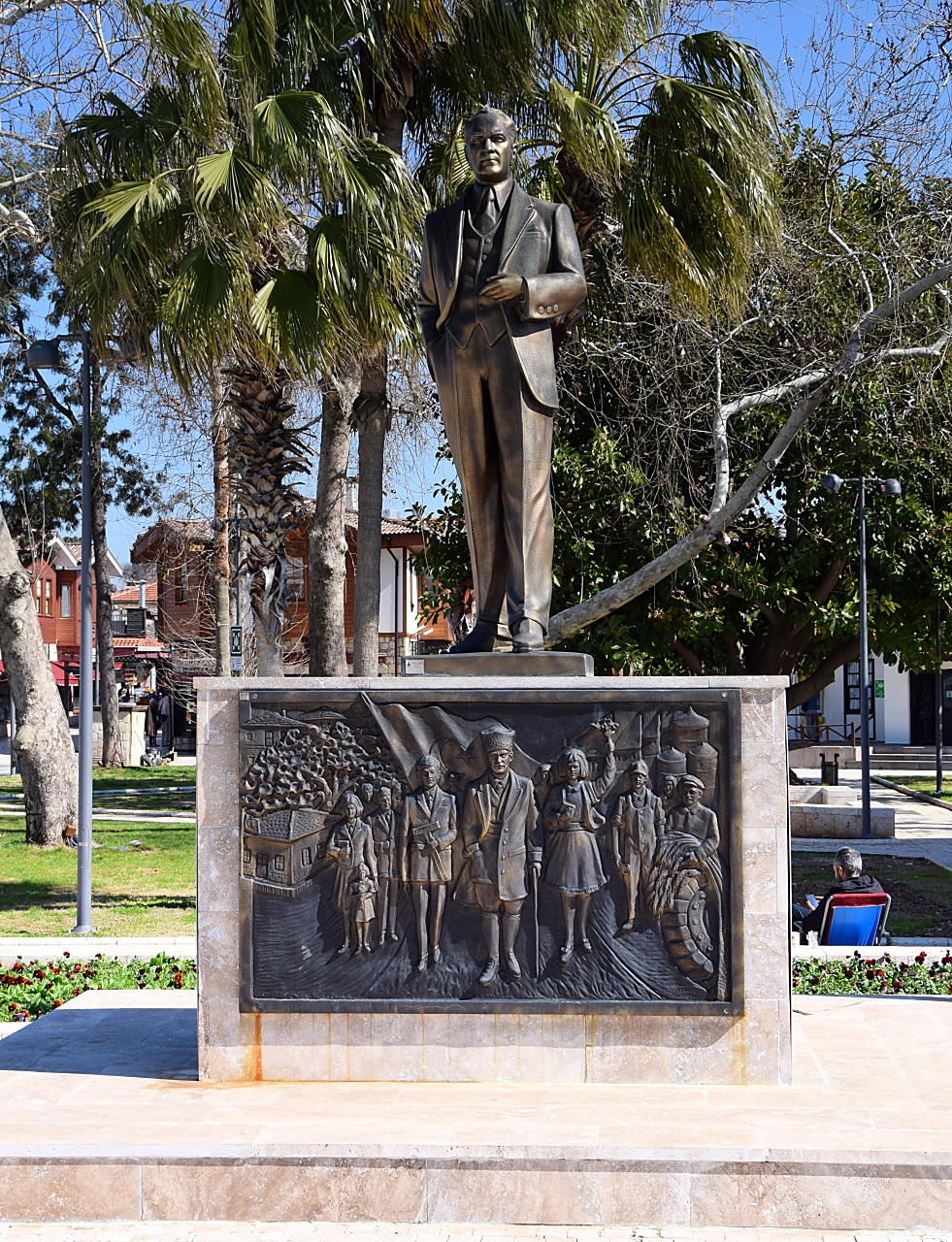 Statue von Kemal Atatürk in Side