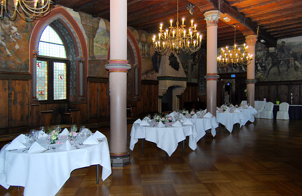 Der Rittersaal von Schloss Burg bei Solingen