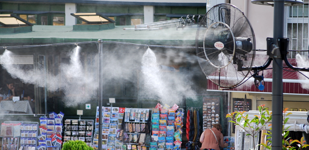Luftbefeuchter an der Yerebatan Caddesi