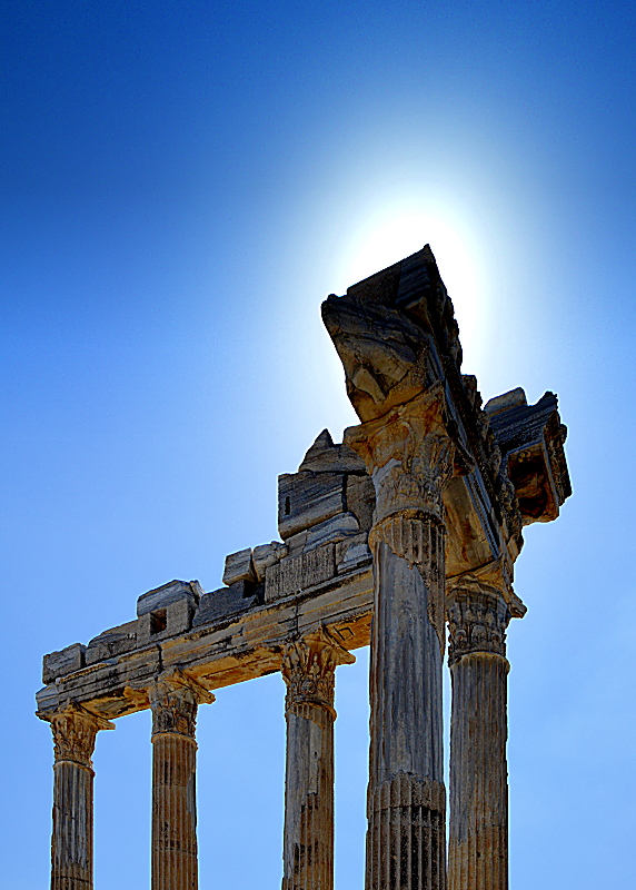 Die Reste des Apollon-Tempels von Side