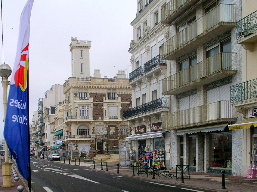 Strandstraße in Les Sables