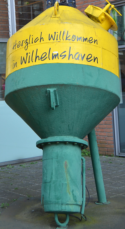 Willkommensgruß im Bahnhof Wilhelmshaven Hbf