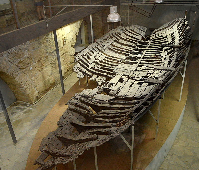 Wrack eines Schiffes im Museum von Girne