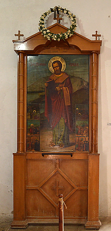 Wandgemälde mit St. Barnabas